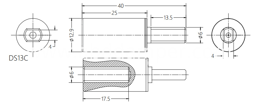 Invisible Screens Shaft Damper Invisible Screens Shaft Damper